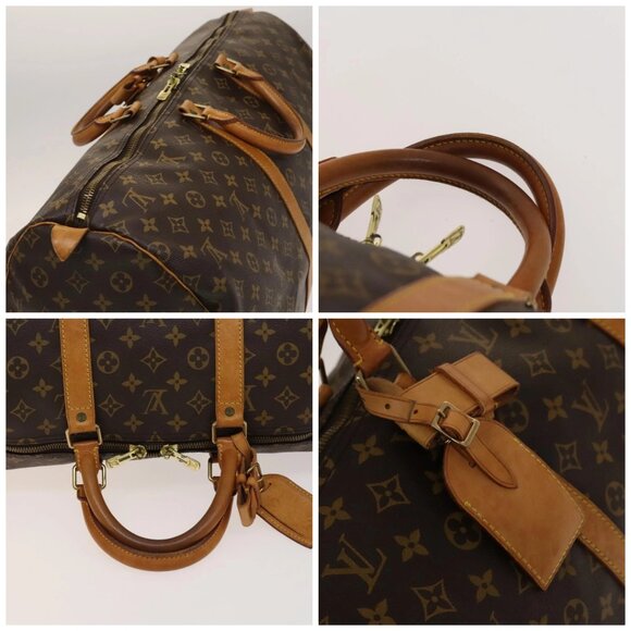 LOUIS VUITTON Monogram Keepall 55 Boston Bag M41424 LV Auth 137088 - Picture 16 of 16